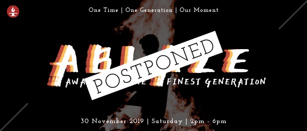 ABLAZE 2019 postponed